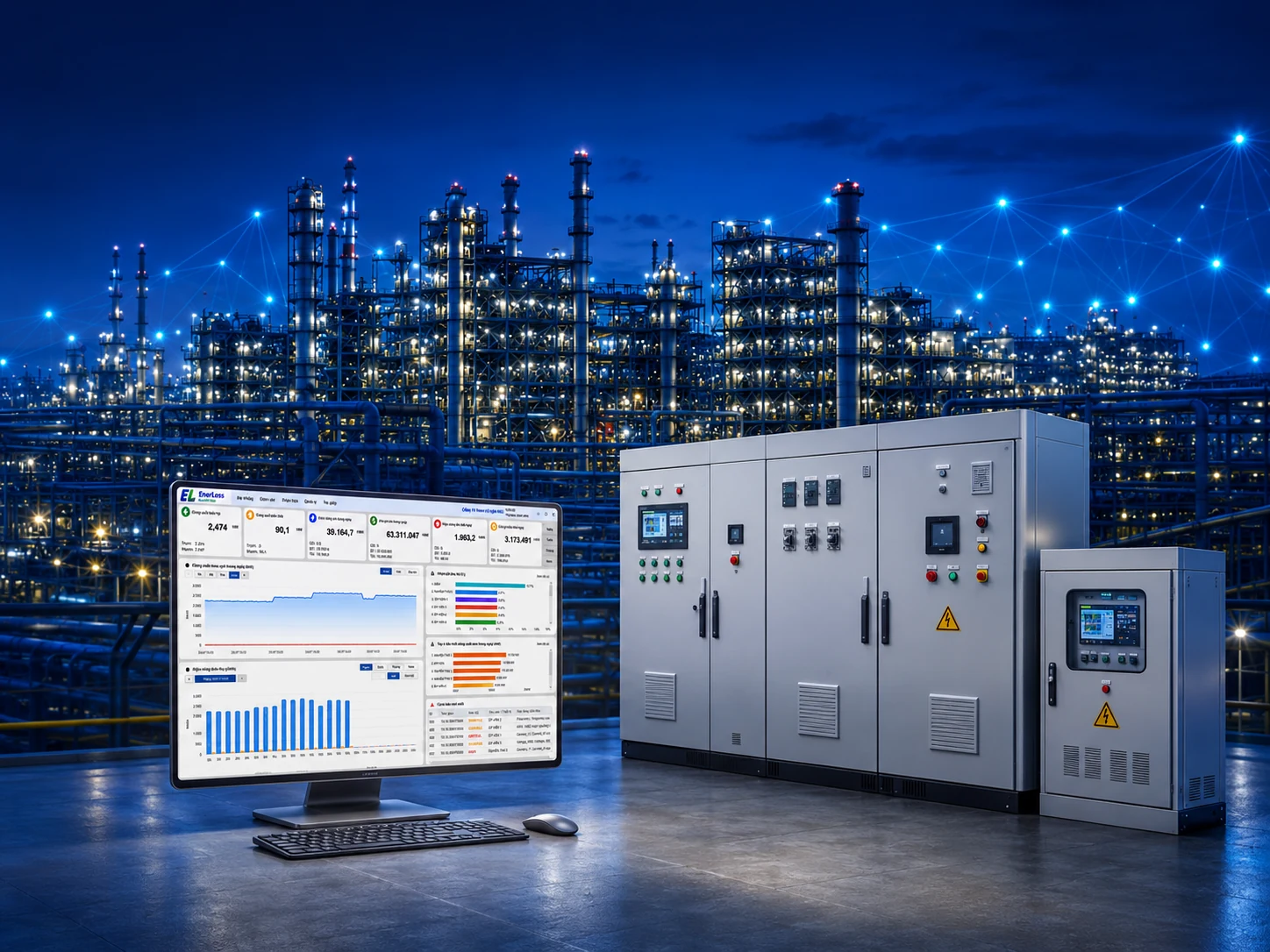 Hệ thống EnerLoss Control giám sát nhà máy và tủ điện công nghiệp